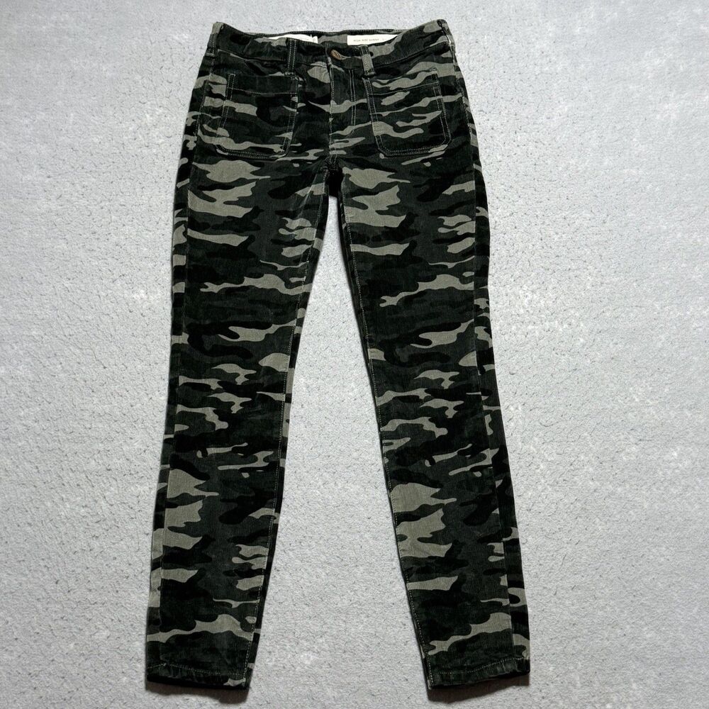 Pilcro Letterpress Pants Adult Women’s 26 Camo High Rise Skinny Camo Corduroy